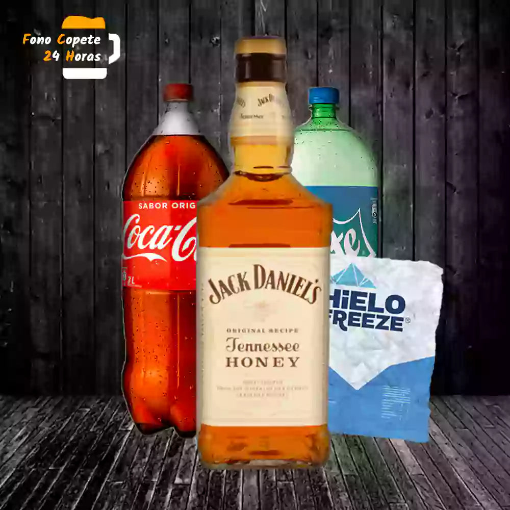 Promo Jack Honey + Bebida 3lt + Hielo