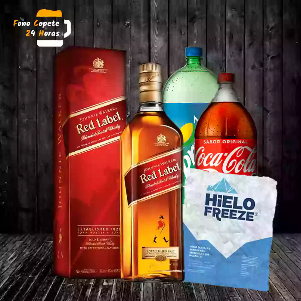 Promo Red Label + Bebida 3lt + Hielo